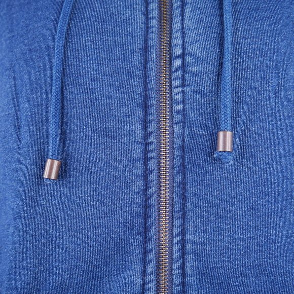 Peter Millar Full-Zip Indigo Fleece Hoodie 2XL XXL - Picture 6 of 10